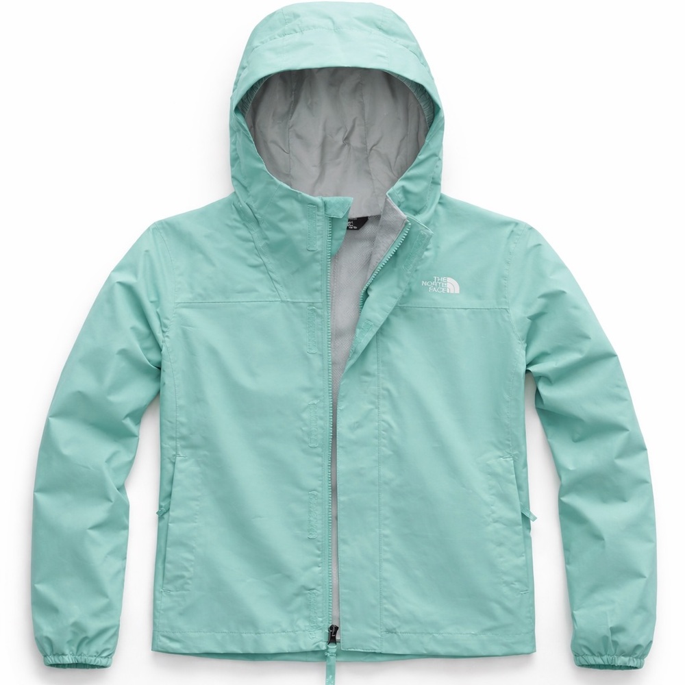 The North Face Mint Green Jade Jacket Girls Kids L 14-16